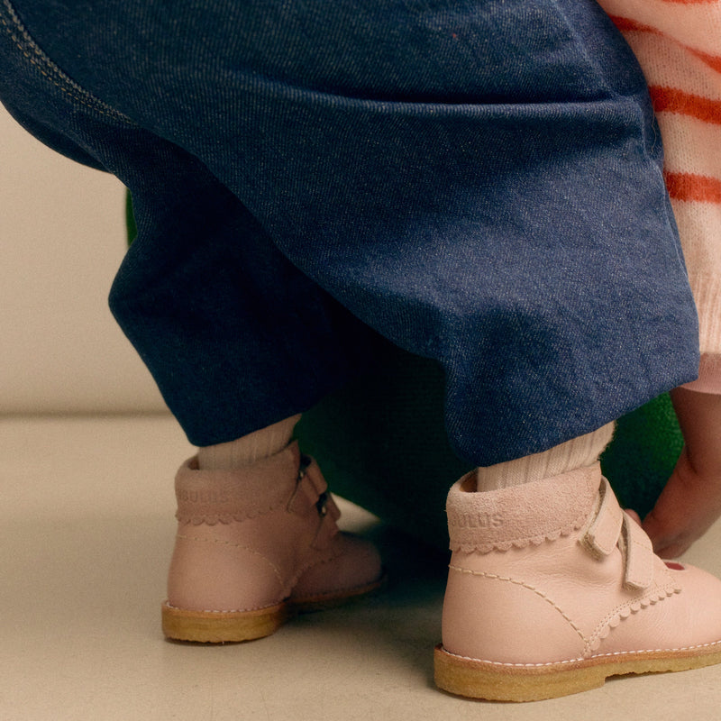 Angulus Begynder Sko m. kontrasthjerte - Rosebud