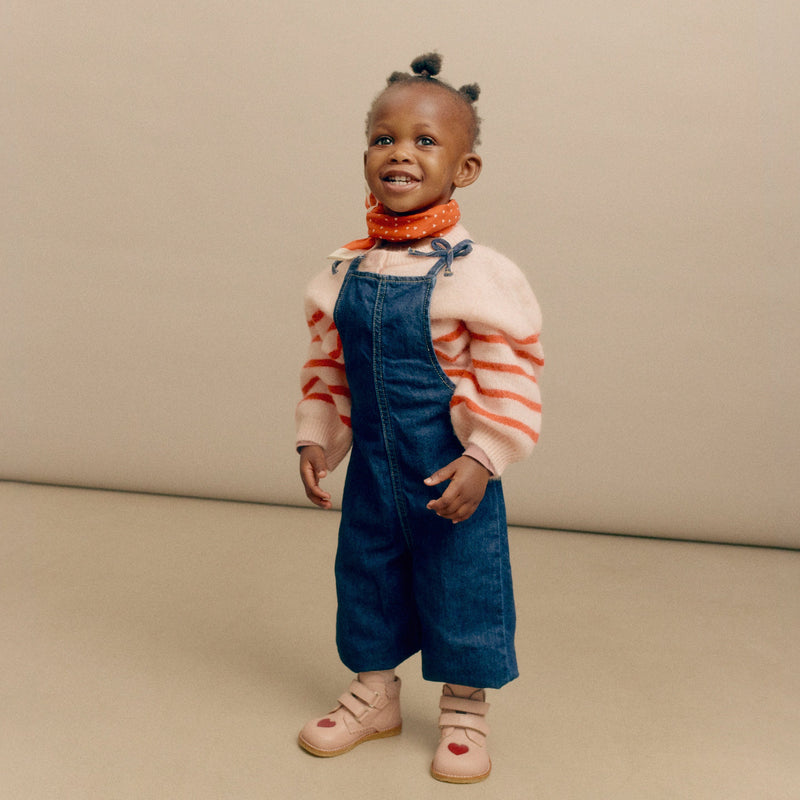 Angulus Begynder Sko m. kontrasthjerte - Rosebud