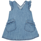 Hust & Claire Kaila Spencer Kjole - Washed Denim