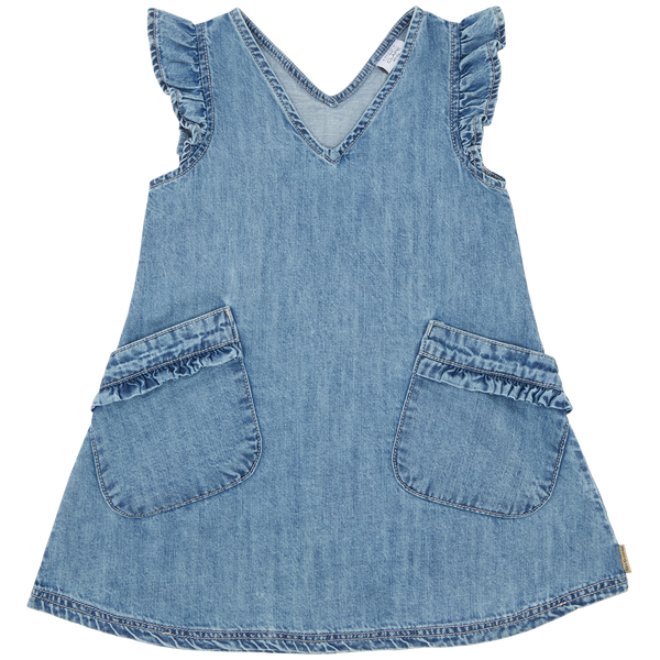 Hust & Claire Kaila Spencer Kjole - Washed Denim