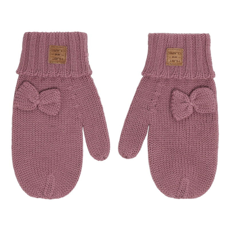Hust & Claire Florine Uld Strik Vanter - Pale Mauve