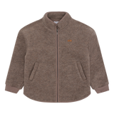 Hust & Claire Emi Zip Uld Jakke - Deer Melange