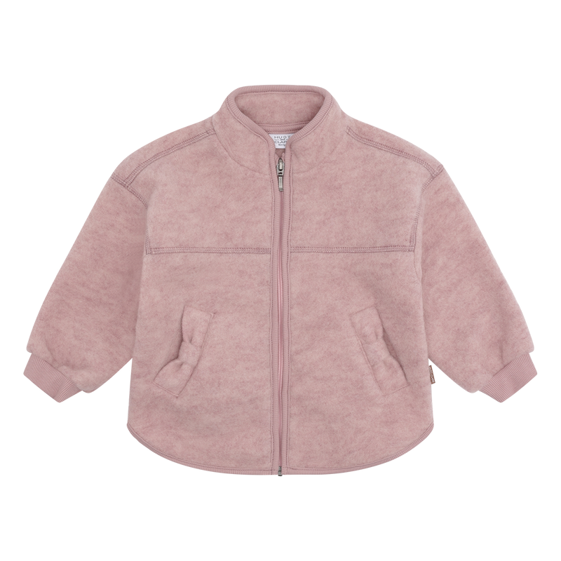 Hust & Claire Emi Zip Uld Jakke - Heather