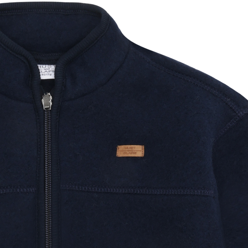Hust & Claire Emi Zip Uld Jakke - More Navy