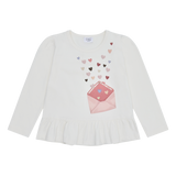 Hust & Claire Alma Bluse - Heart Letter Sugar