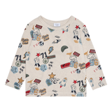 Hust & Claire Anton Badges Bluse - Wheat Melange