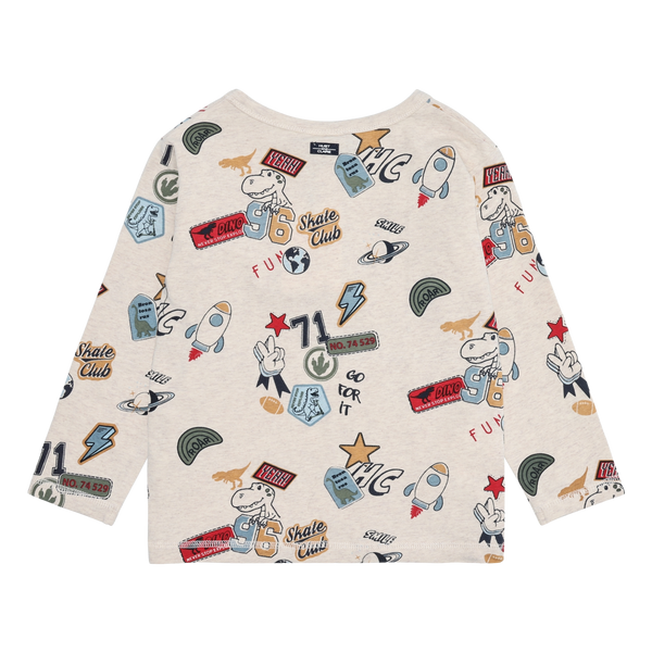 Hust & Claire Anton Badges Bluse - Wheat Melange