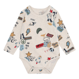 Hust & Claire Buster Badges Body - Wheat Melange