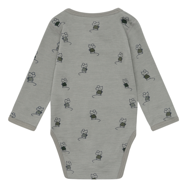 Hust & Claire Bo Mouse Body, Merino Uld - Forest Fog
