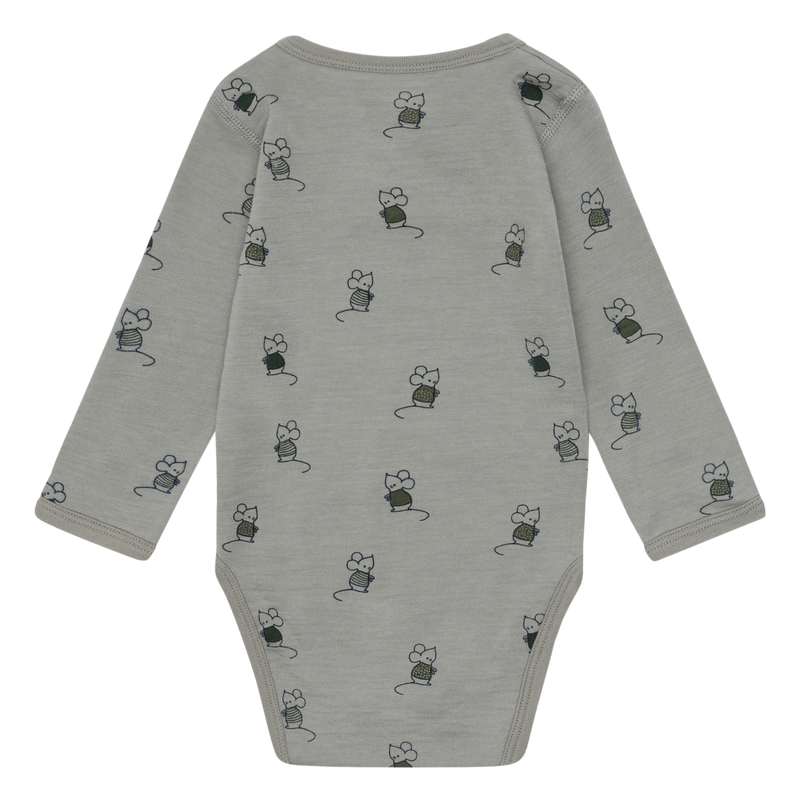 Hust & Claire Bo Mouse Body, Merino Uld - Forest Fog