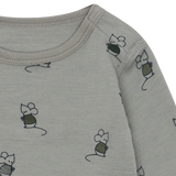 Hust & Claire Bo Mouse Body, Merino Uld - Forest Fog