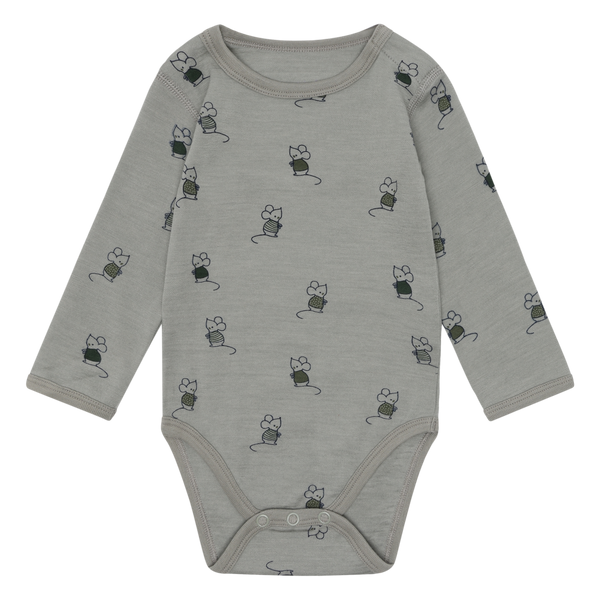 Hust & Claire Bo Mouse Body, Merino Uld - Forest Fog
