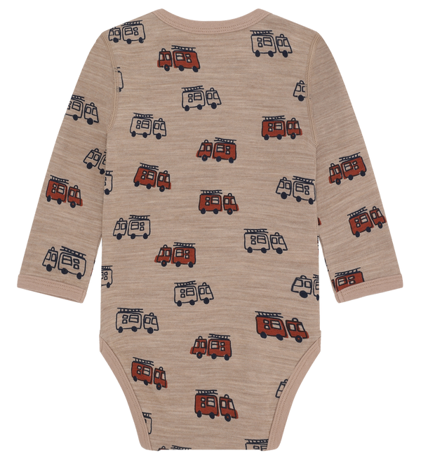 Hust & Claire Baloo Firetruck Body, Uld/Bambus - Biscuit