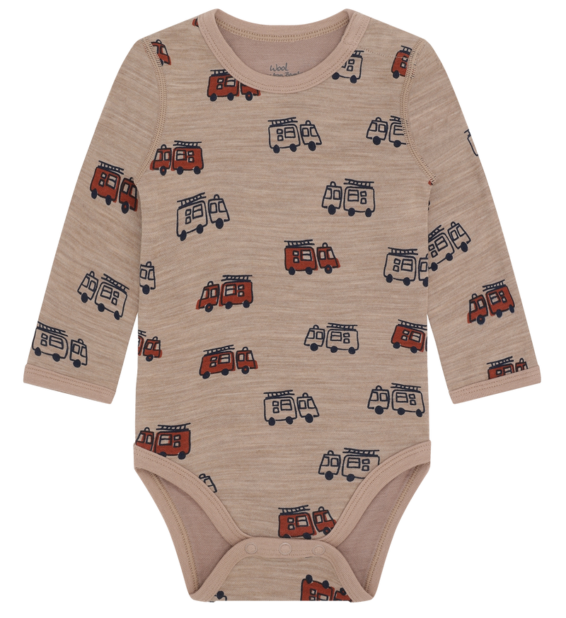 Hust & Claire Baloo Firetruck Body, Uld/Bambus - Biscuit