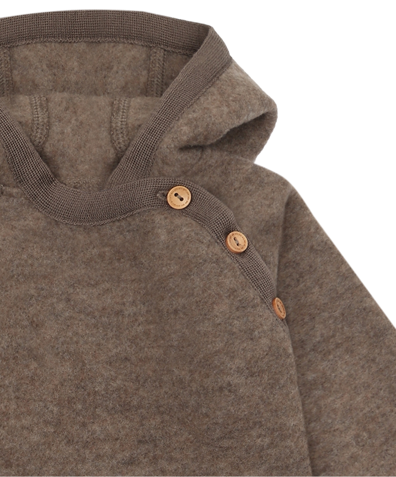 Hust & Claire Mevi Hood Ulddragt - Deer Melange