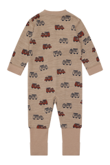 Hust & Claire Manu Firetruck Heldragt, Uld/Bambus - Biscuit