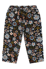 Hust & Claire Tammy Fløjls Bukser - Winter Flora Light blue