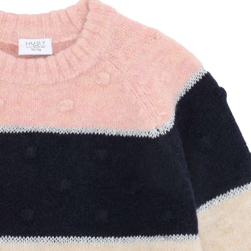 Hust & Claire Pippa Strik Bluse - Wheat Melange
