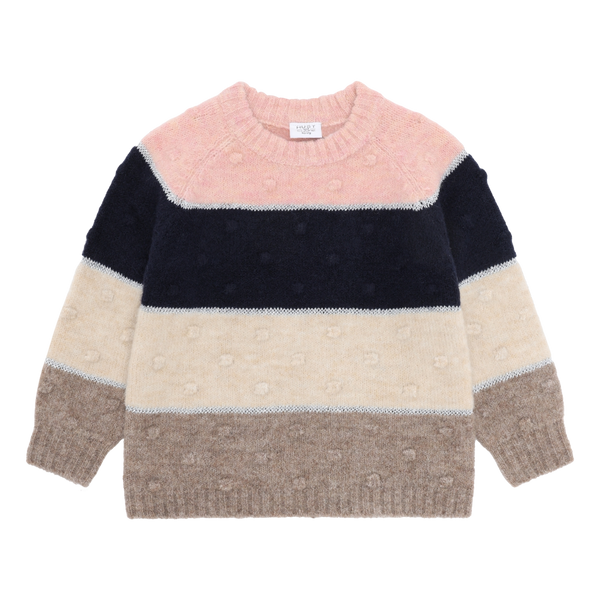 Hust & Claire Pippa Strik Bluse - Wheat Melange