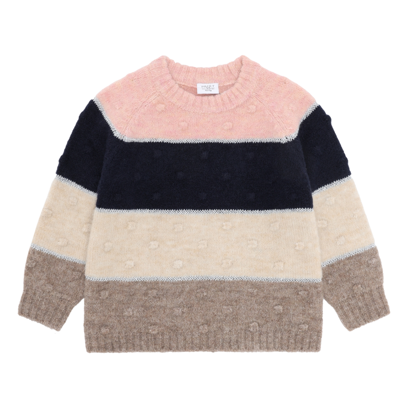 Hust & Claire Pippa Strik Bluse - Wheat Melange