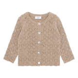 Hust & Claire Cilja Pointelle Cardigan - Biscuit