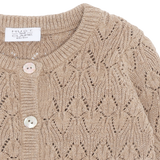 Hust & Claire Cilja Pointelle Cardigan - Biscuit