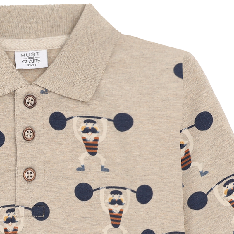 Hust & Claire Sune Strongman Bluse - Biscuit