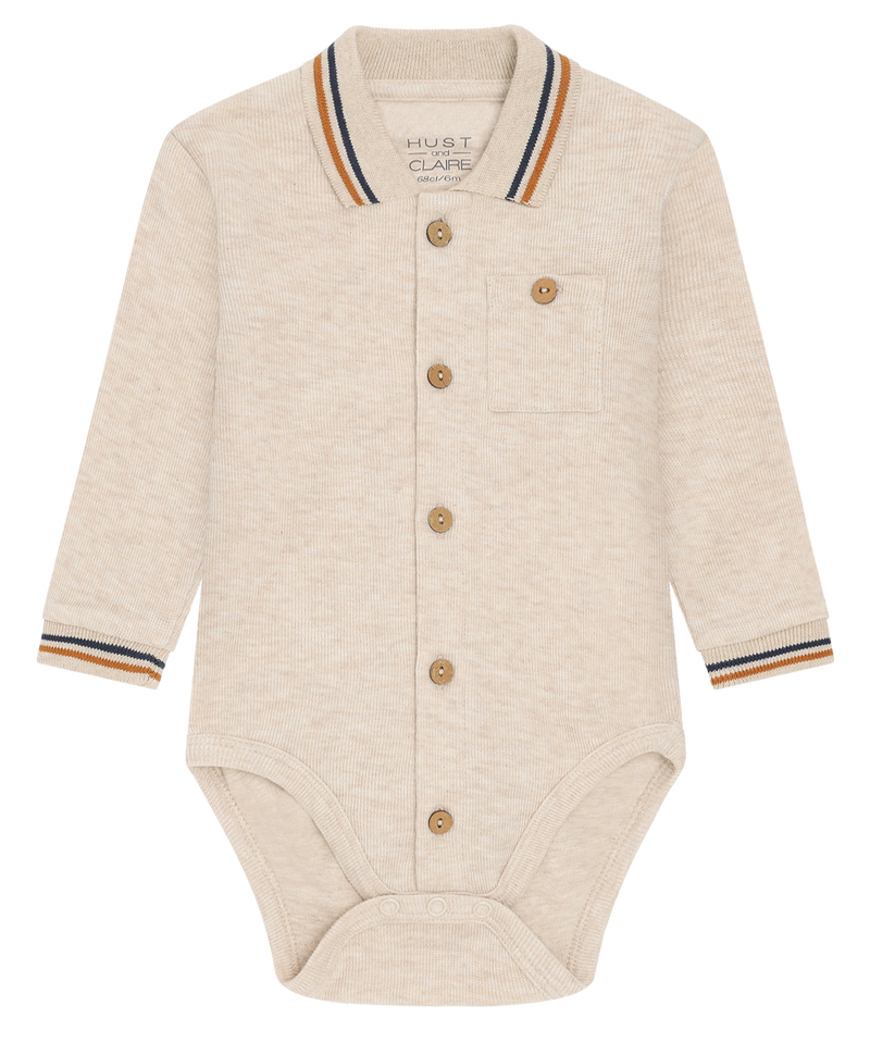 Hust & Claire Boye Polo Body - Wheat Melange