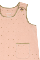 Hust & Claire Kis Spencer Kjole - Dotty Rugby Tan