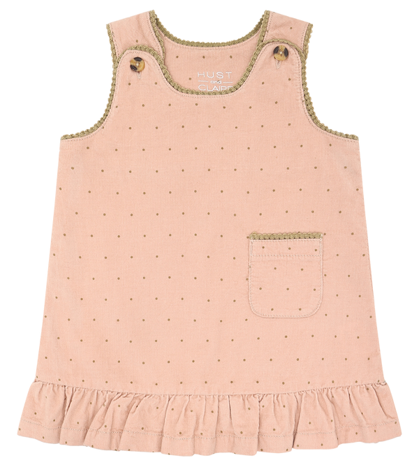 Hust & Claire Kis Spencer Kjole - Dotty Rugby Tan