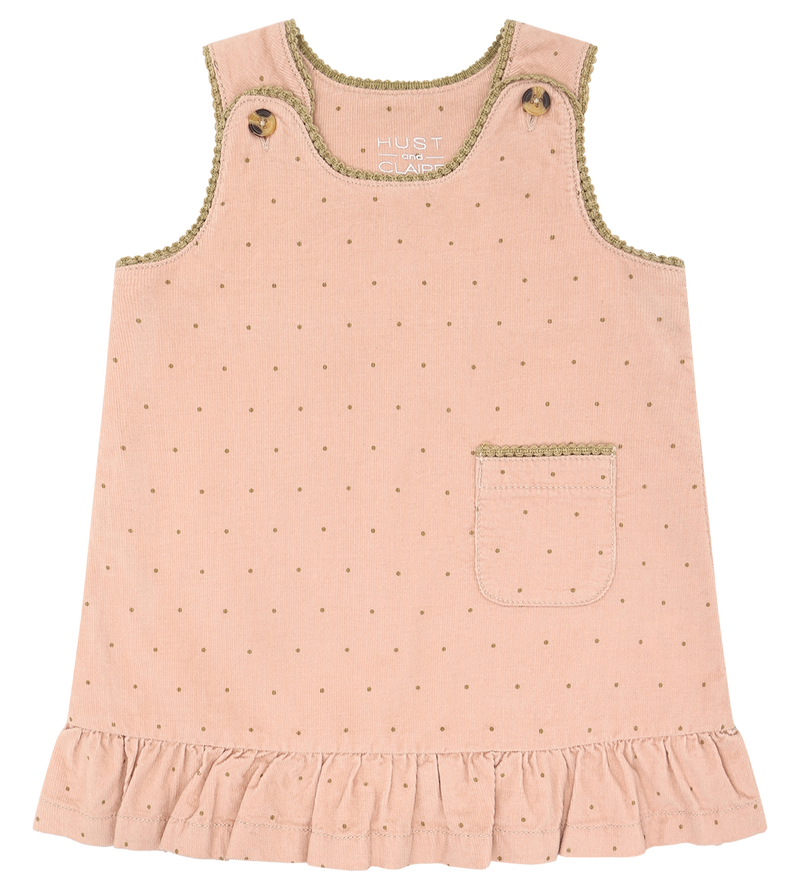 Hust & Claire Kis Spencer Kjole - Dotty Rugby Tan