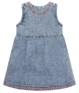 Hust & Claire Katinka Spencer Kjole - Washed Denim