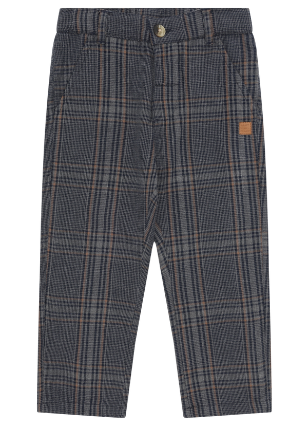 Hust & Claire Tage Check Bukser - Grey Blend