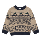Hust & Claire Pelle Jeep Strik Bluse - Biscuit
