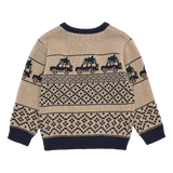 Hust & Claire Pelle Jeep Strik Bluse - Biscuit
