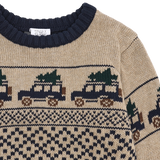Hust & Claire Pelle Jeep Strik Bluse - Biscuit