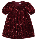 Hust & Claire Karoline Sequins Kjole - New Maroon
