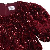 Hust & Claire Karoline Sequins Kjole - New Maroon