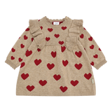 Hust & Claire Kristel Heart Kjole - Biscuit