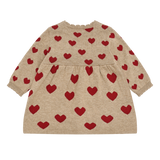 Hust & Claire Kristel Heart Kjole - Biscuit