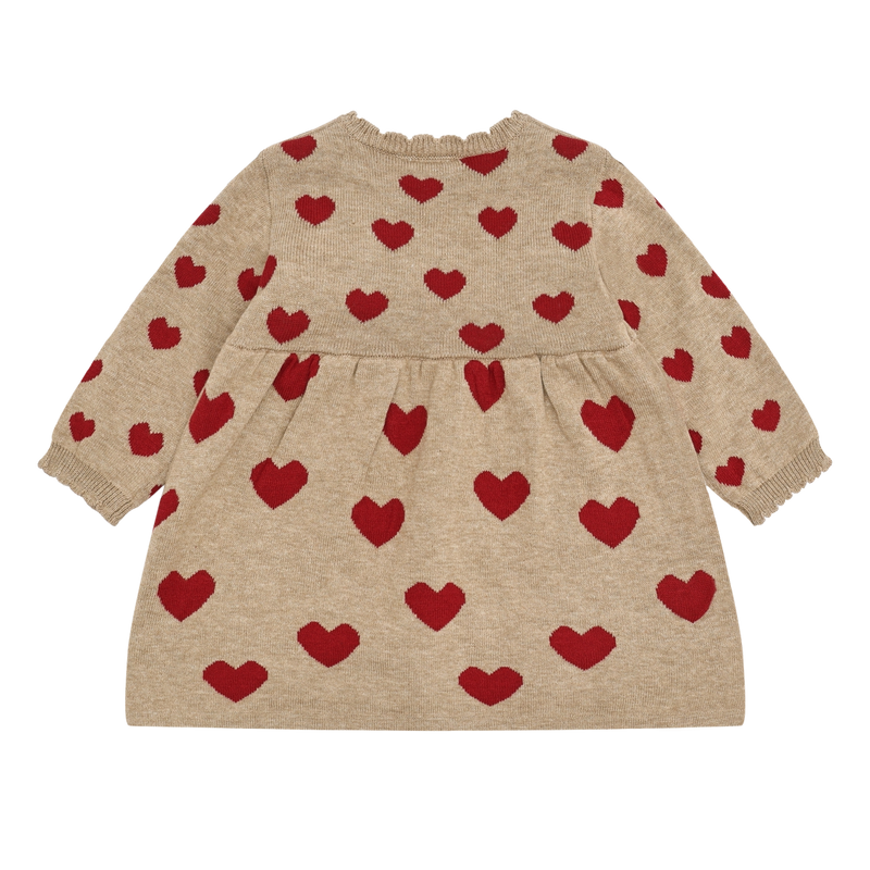 Hust & Claire Kristel Heart Kjole - Biscuit