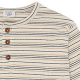 Hust & Claire Sune Bluse - Knitted stripe Snow White