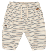 Hust & Claire Gus Bukser - Fine striped knit Snow White