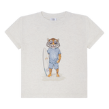 Hust & Claire Arthur Surfer T-Shirt - Whisper Melange