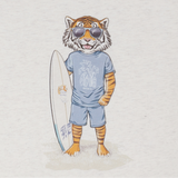 Hust & Claire Arthur Surfer T-Shirt - Whisper Melange