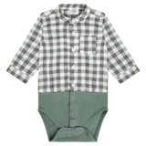 Hust & Claire Bertil Check Body Skjorte - Balsam Green