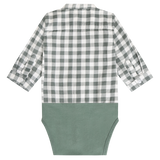 Hust & Claire Bertil Check Body Skjorte - Balsam Green