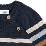 Hust & Claire Pilou Strik Bluse - Blues