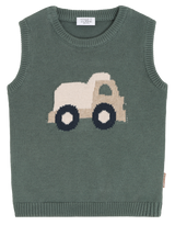 Hust & Claire Perry Lorry Strik Vest - Balsam Green