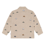 Hust & Claire Stevie Police Polo Bluse - Beige Melange